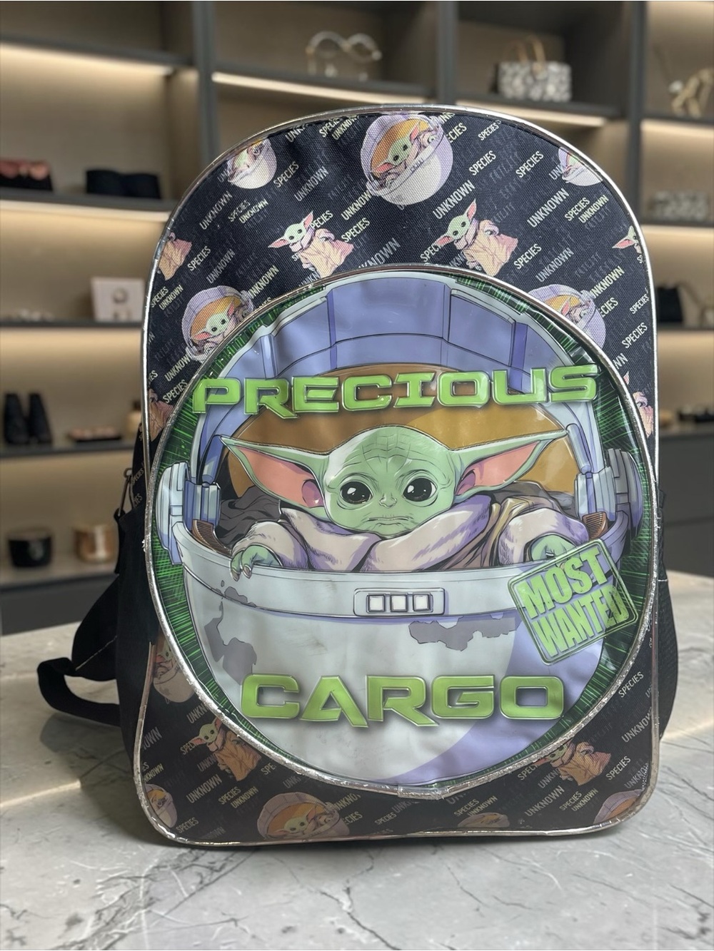 Star Wars The Mandalorian Baby Yoda Grogu Precious Cargo Backpack - Picture 1 of 7